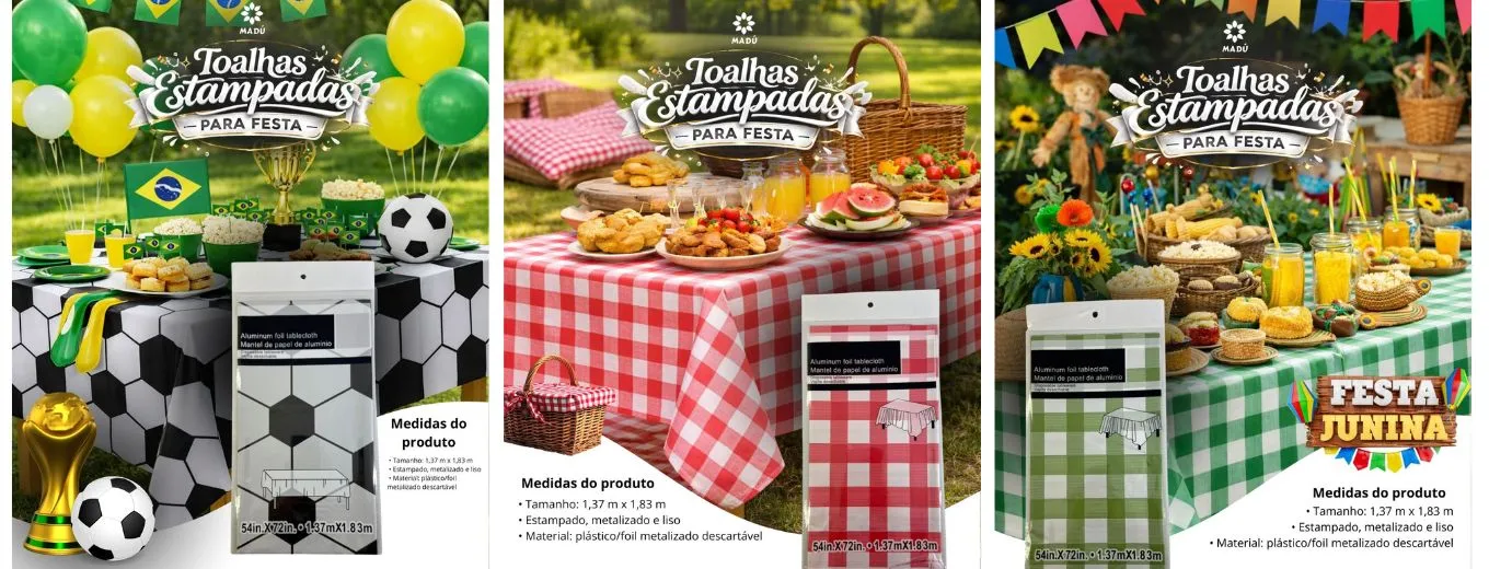 TOALHA XADREZ VERMELHO