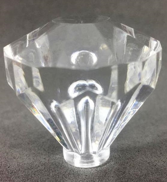 Puxador Acrílico Diamante 30mm - Cristal