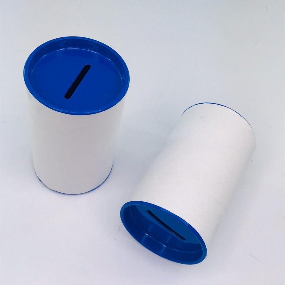 Cofrinho de Papelão - Azul Bic