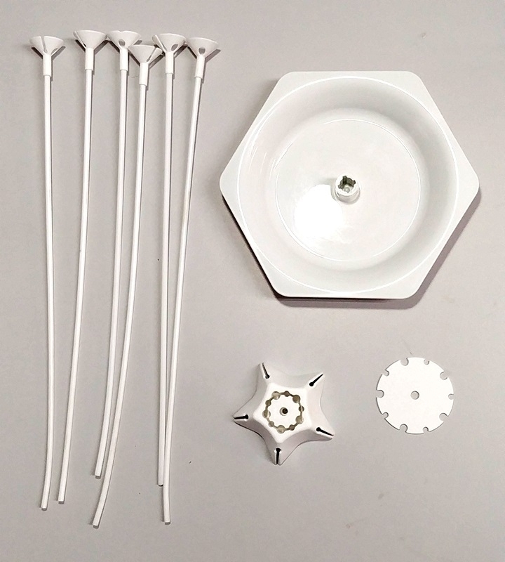 Porta Balão C/ Prato Porta Balas - 35 cm