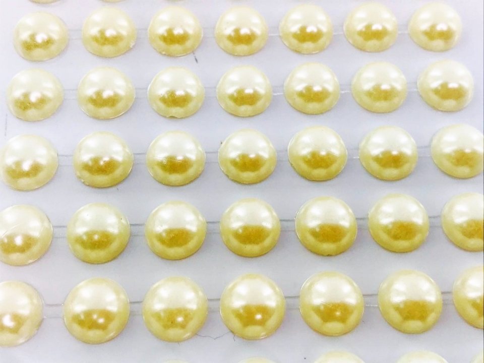 Meia Pérola Adesiva Natural - 10 mm