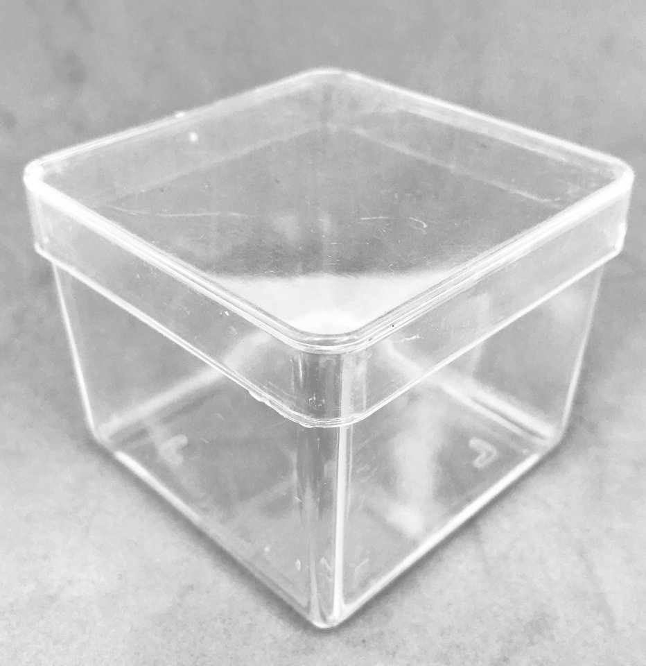 Caixa Acrílica 4x4 cm - Tampa Transparente