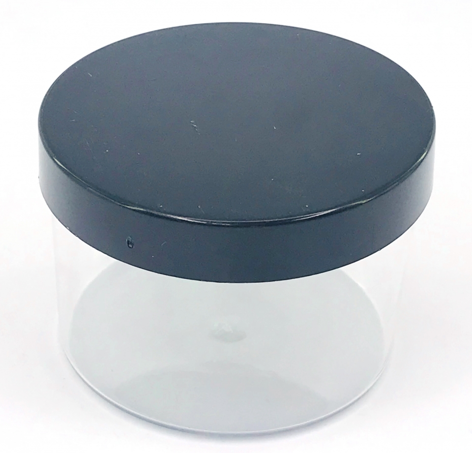 Pote redondo em acrílico 4,0x5,5 cm Preto