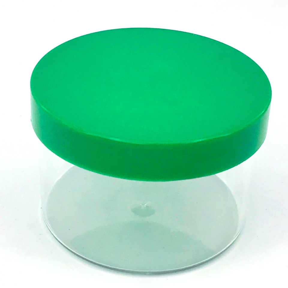 Pote redondo em acrílico 4,0x5,5 cm Verde