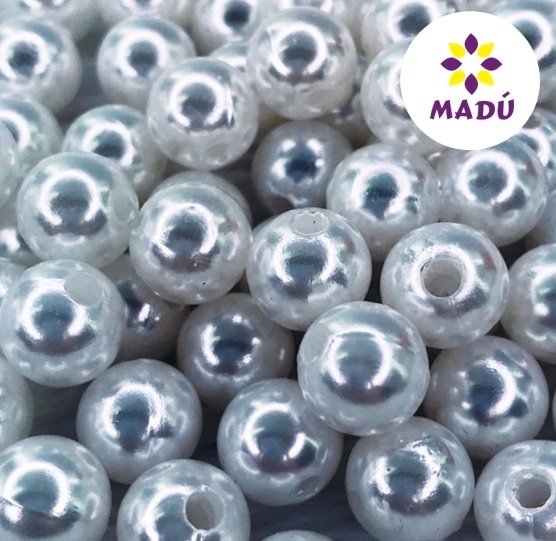 Pérola Inteira Granel 8mm - Branca