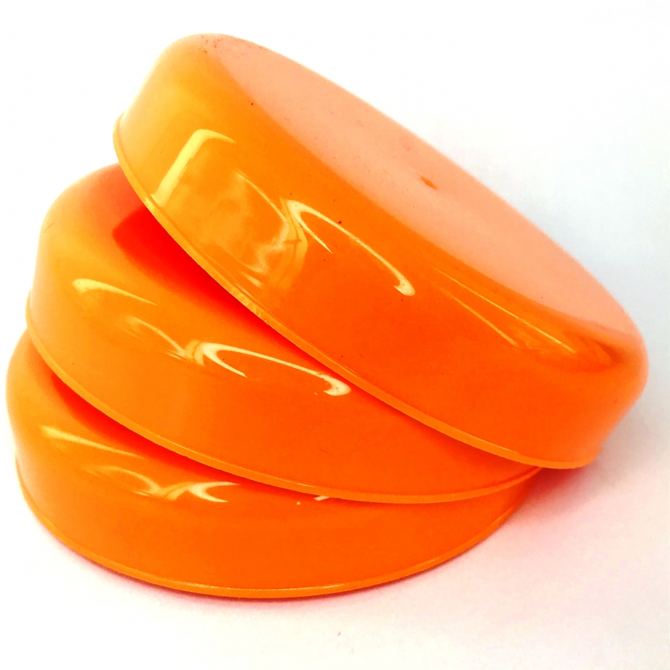 Tampa Vidro de Palmito 110mm - Laranja