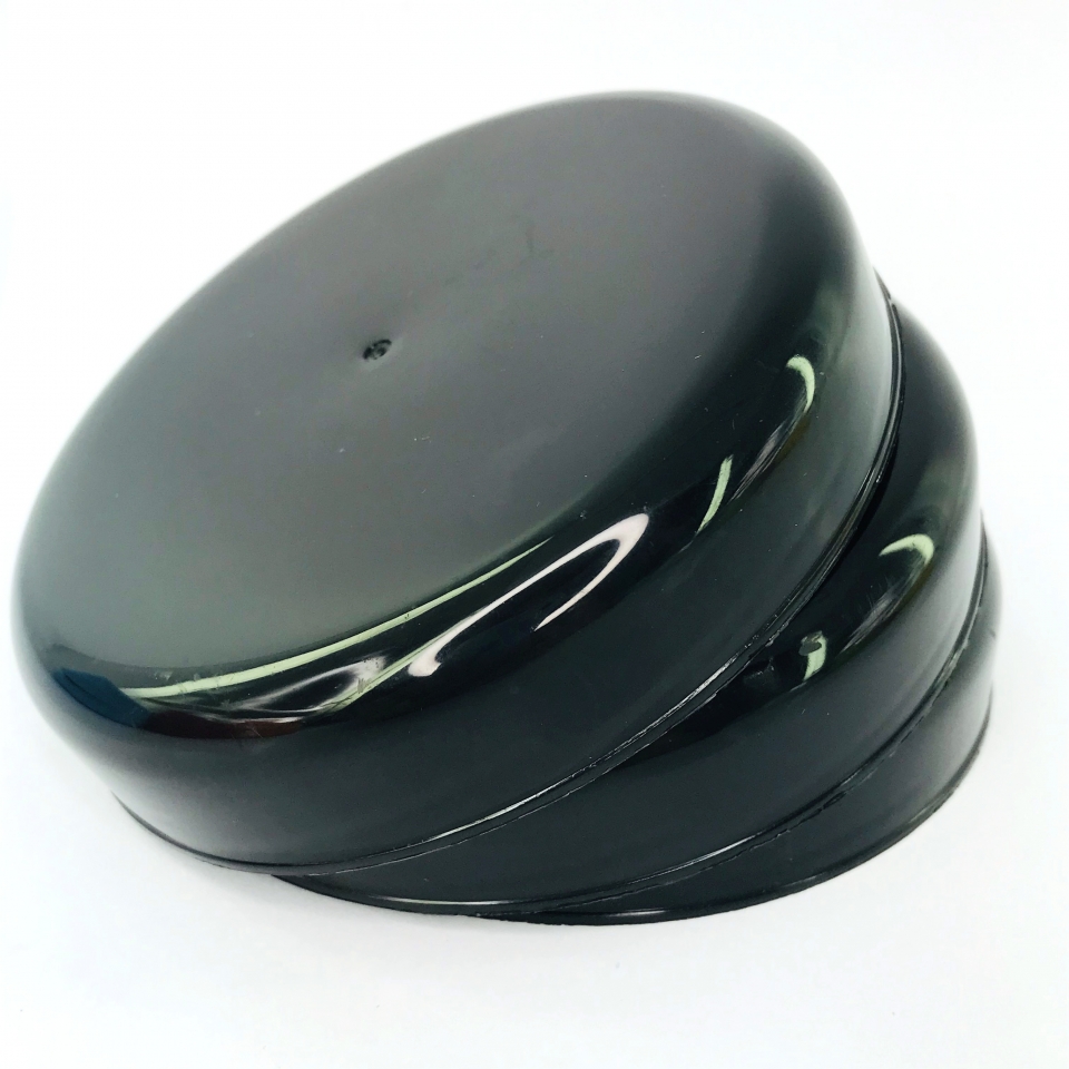 Tampa Vidro de Palmito 110mm - Preta