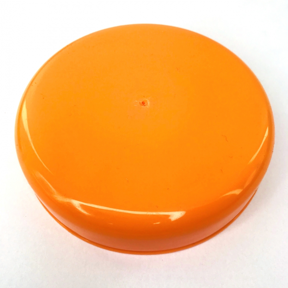 Tampa Vidro de Palmito 110mm - Laranja