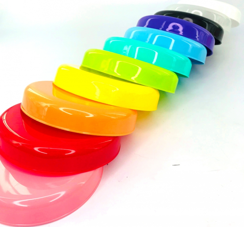 Tampa Vidro de Palmito 110mm - Amarelo