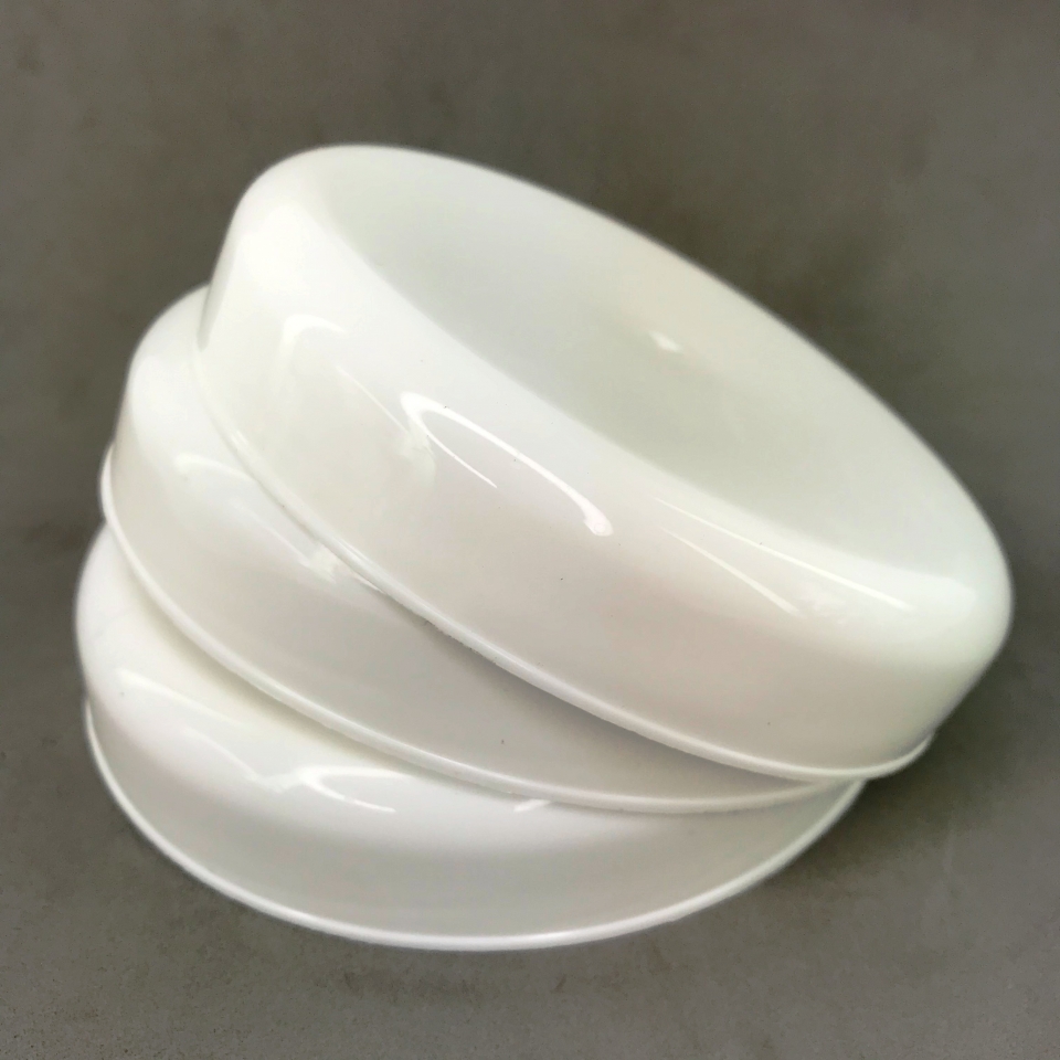 Tampa Vidro de Palmito 110mm - Branca