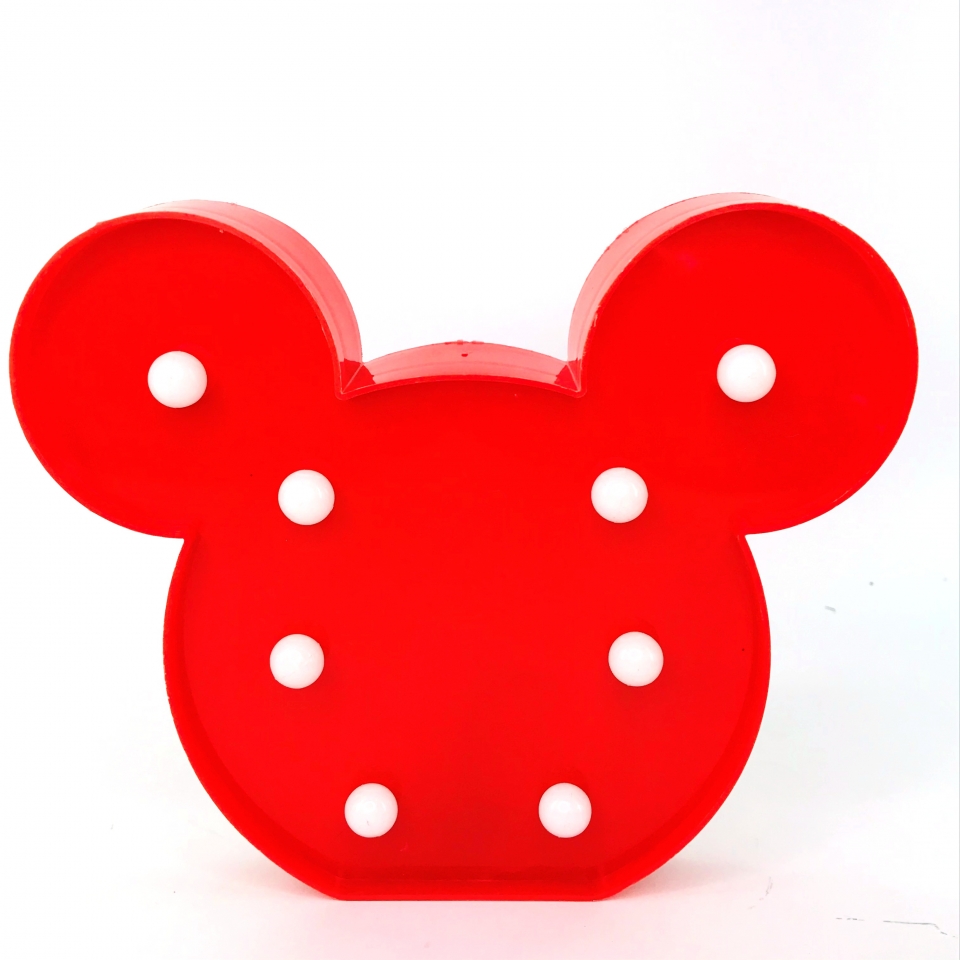 Luminária LED Ratinho - Vermelho