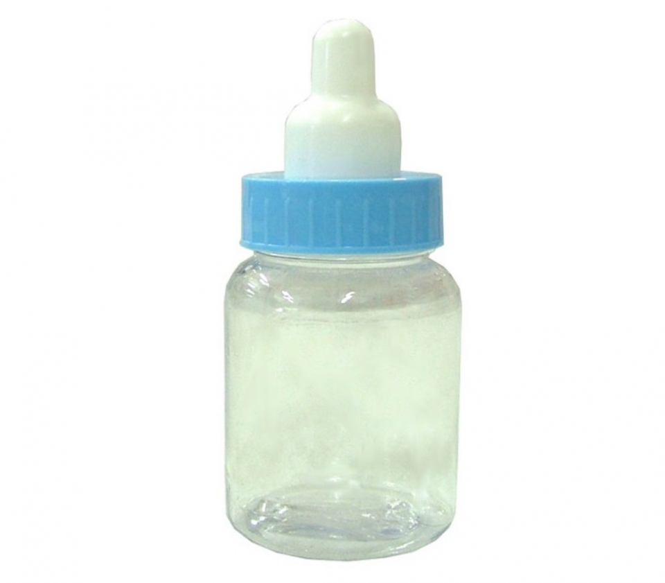 Frasco Mamadeira Plástica 50ml - Azul Bebê