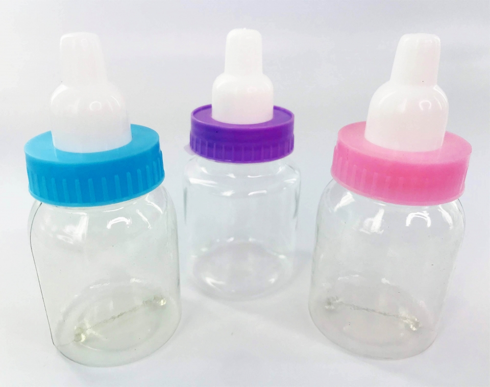 Frasco Mamadeira Plástica 50ml - Rosa Bebê