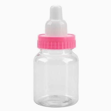 Frasco Mamadeira Plástica 50ml - Rosa Bebê