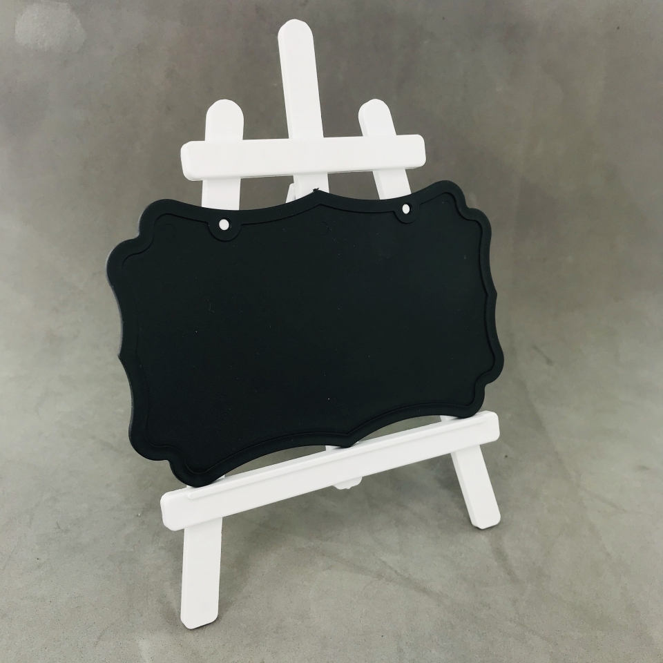 Kit Cavalete Branco/Lousa Preta