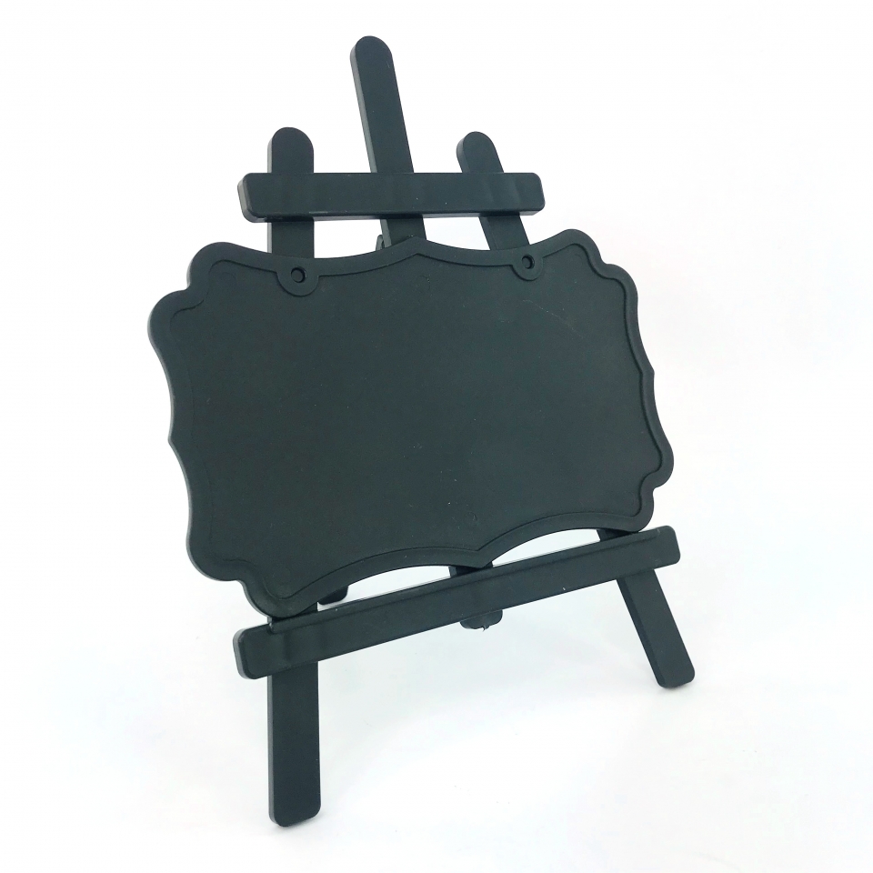 Kit Cavalete Preto/Lousa Preta