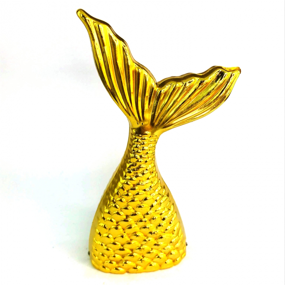 Cauda Sereia Metalizada - Dourada