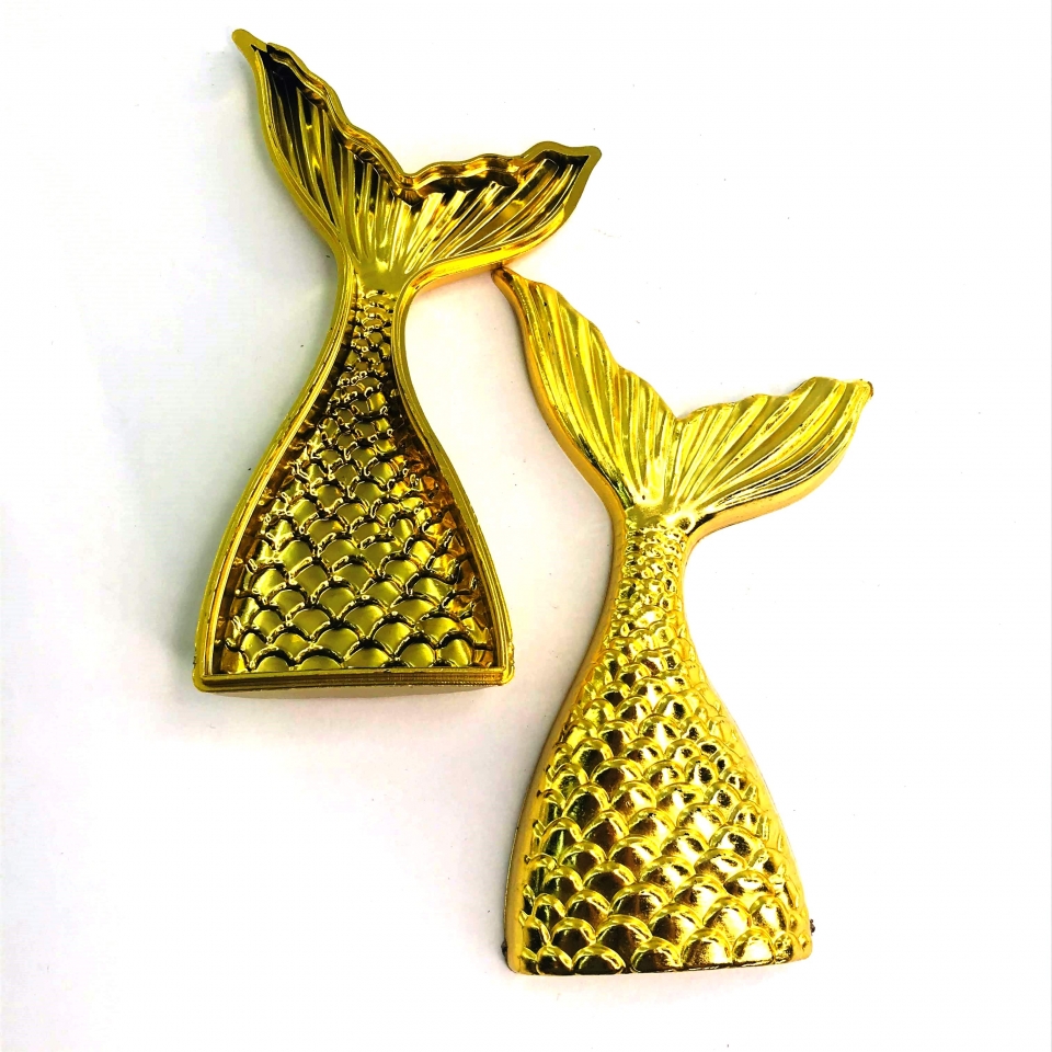 Cauda Sereia Metalizada - Dourada