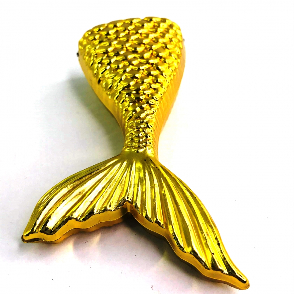 Cauda Sereia Metalizada - Dourada