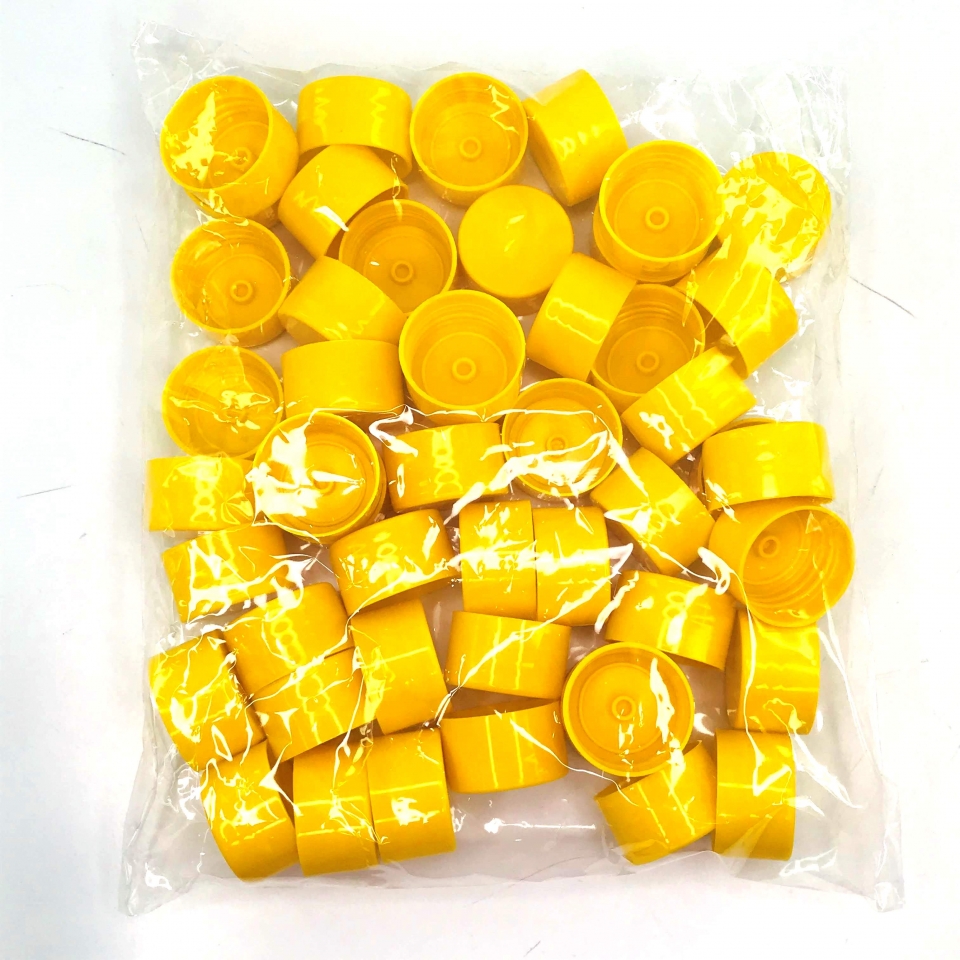 Tampa Plástica 28mm - Amarelo