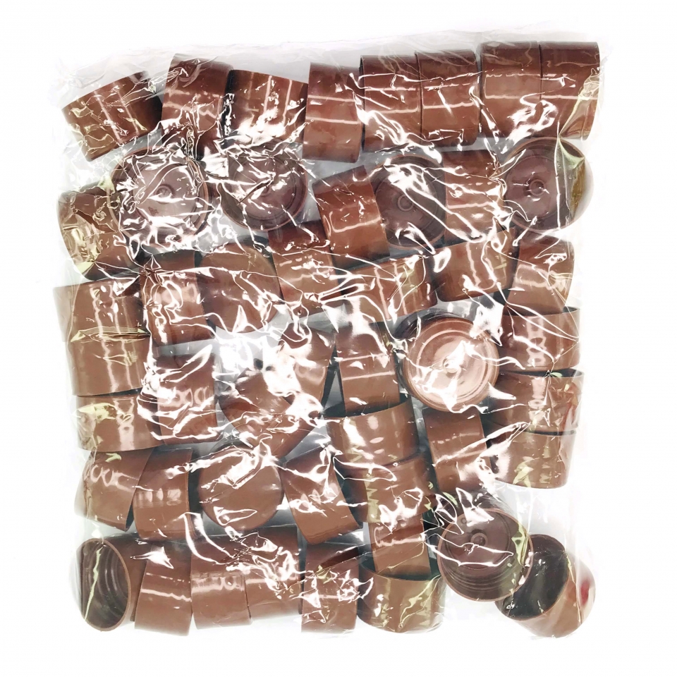 Tampa Plástica 28mm - Marrom