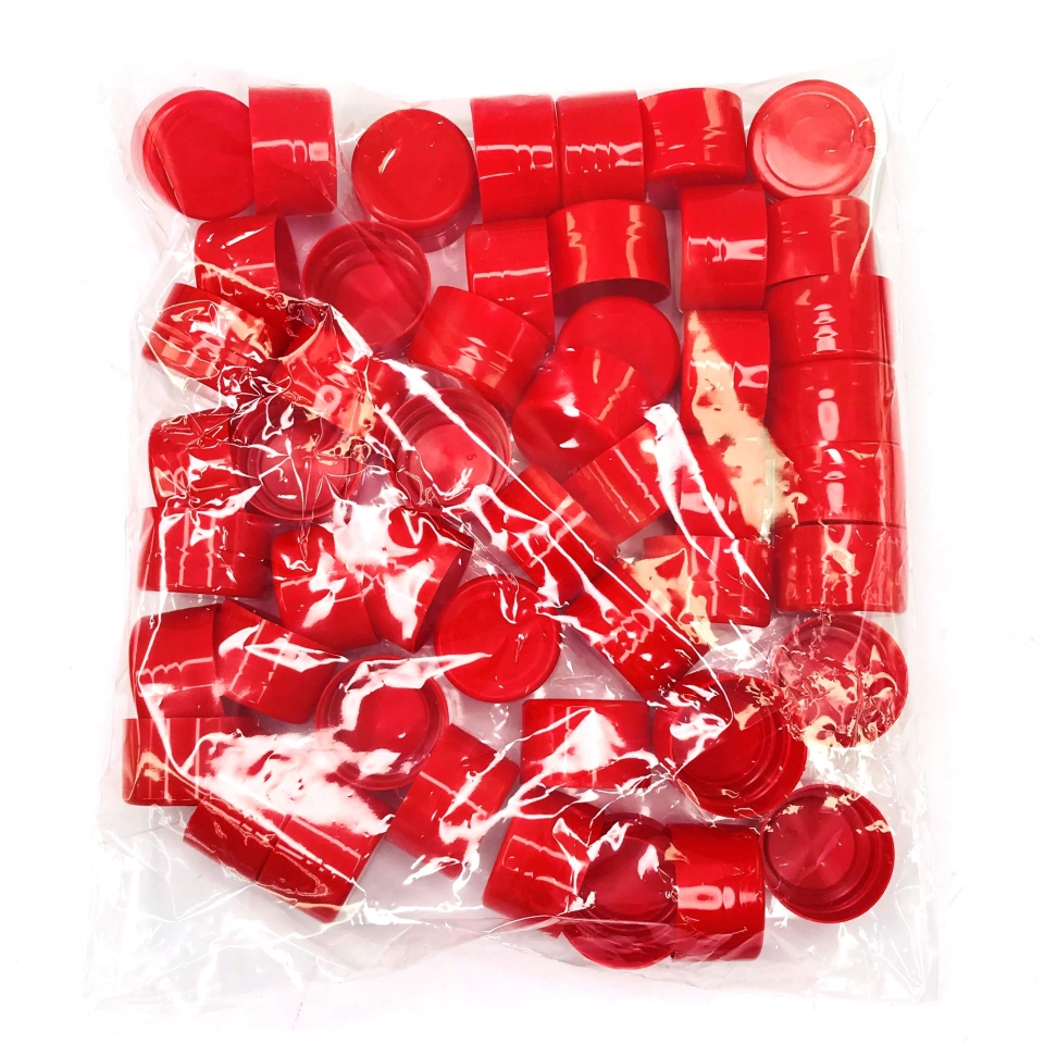 Tampa Plástica 28mm - Vermelho