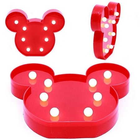 Luminária LED Ratinho - Vermelho