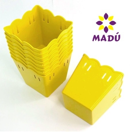 Cachepot Plástico PF 10 und - Amarelo