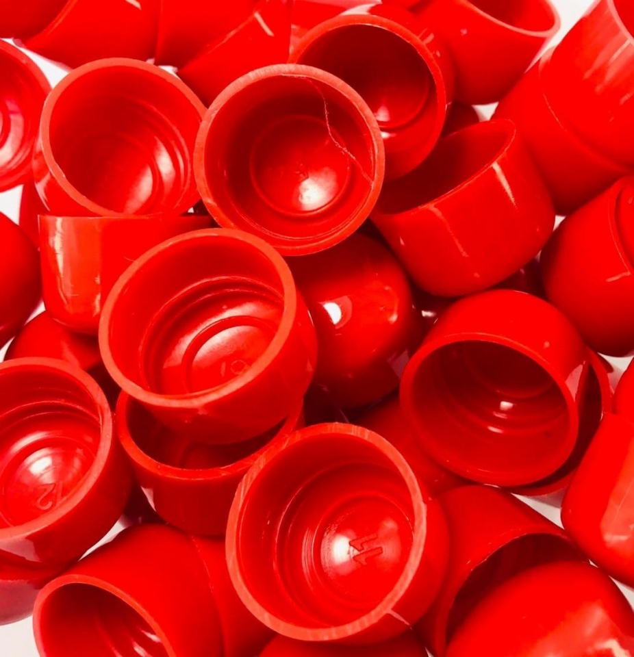 Tampa Plástica 20mm - Vermelho