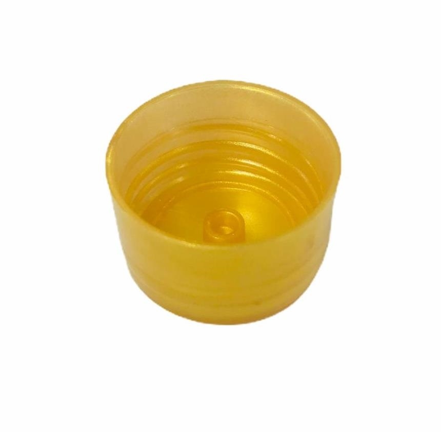 Tampa Plástica 28mm - Ouro Perolado