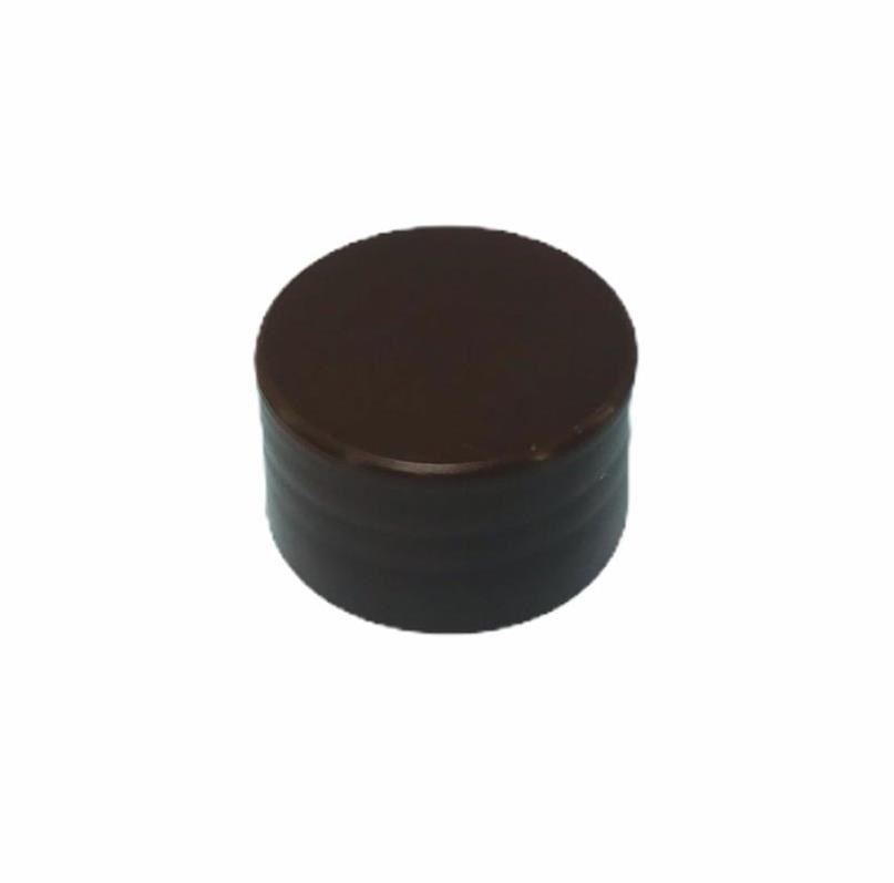 Tampa Plástica 28mm - Marrom