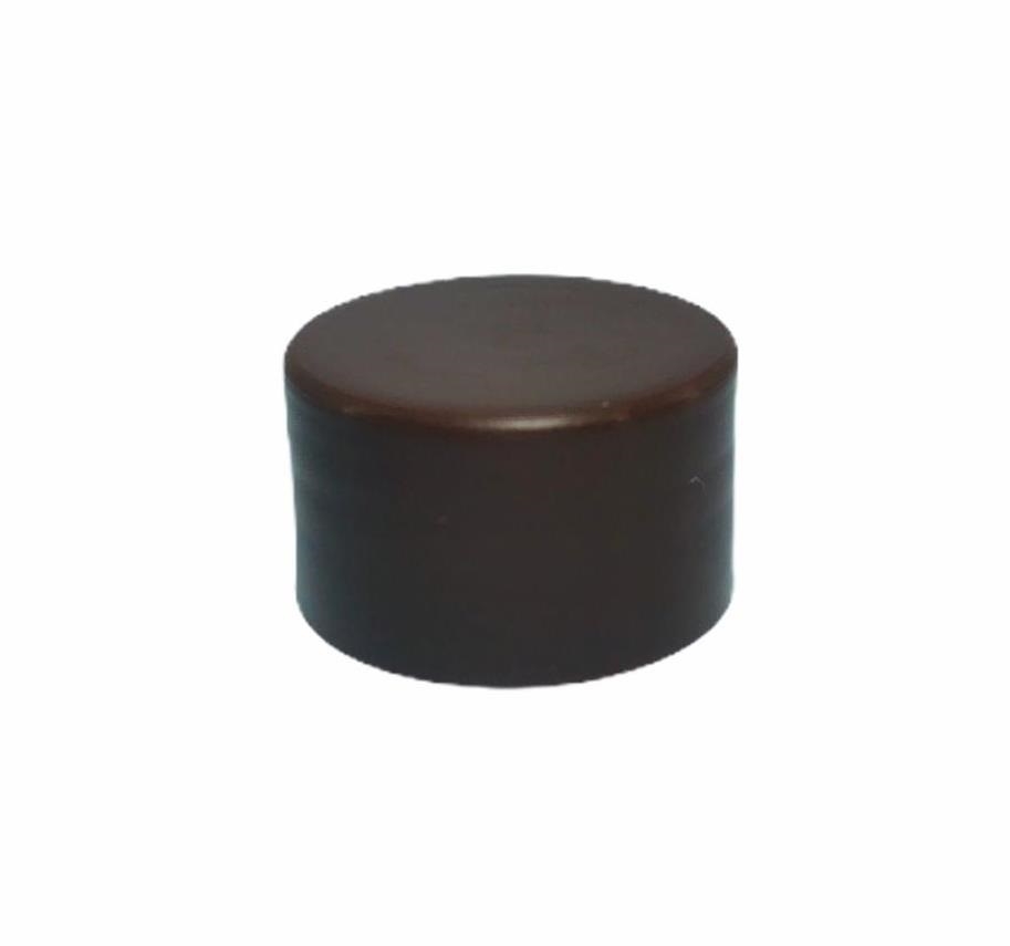 Tampa Plástica 28mm - Marrom
