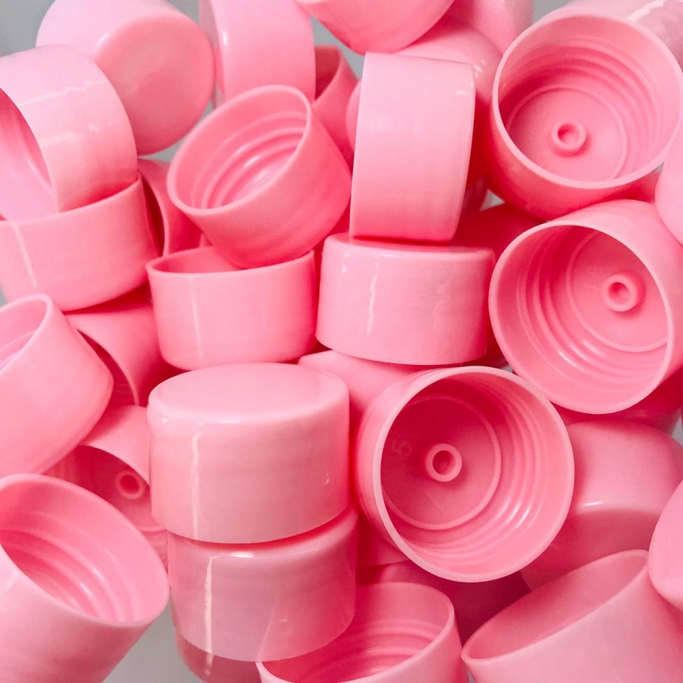 Tampa Plástica 28mm - Rosa Bebê