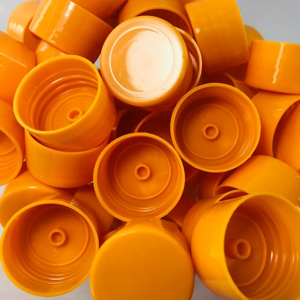 Tampa Plástica 28mm - Laranja