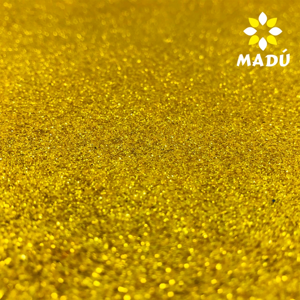 Folha de EVA com Glitter Dourado - 50x40 cm