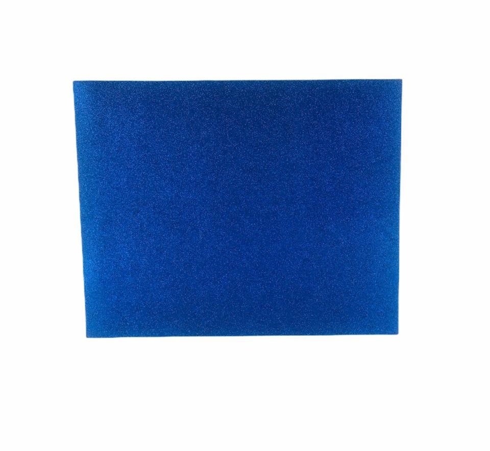 Folha de EVA com Glitter Azul Royal - 50x40 cm