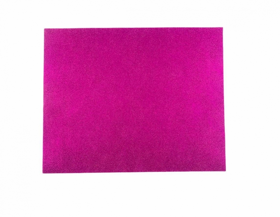 Folha de EVA com Glitter Pink - 50x40 cm