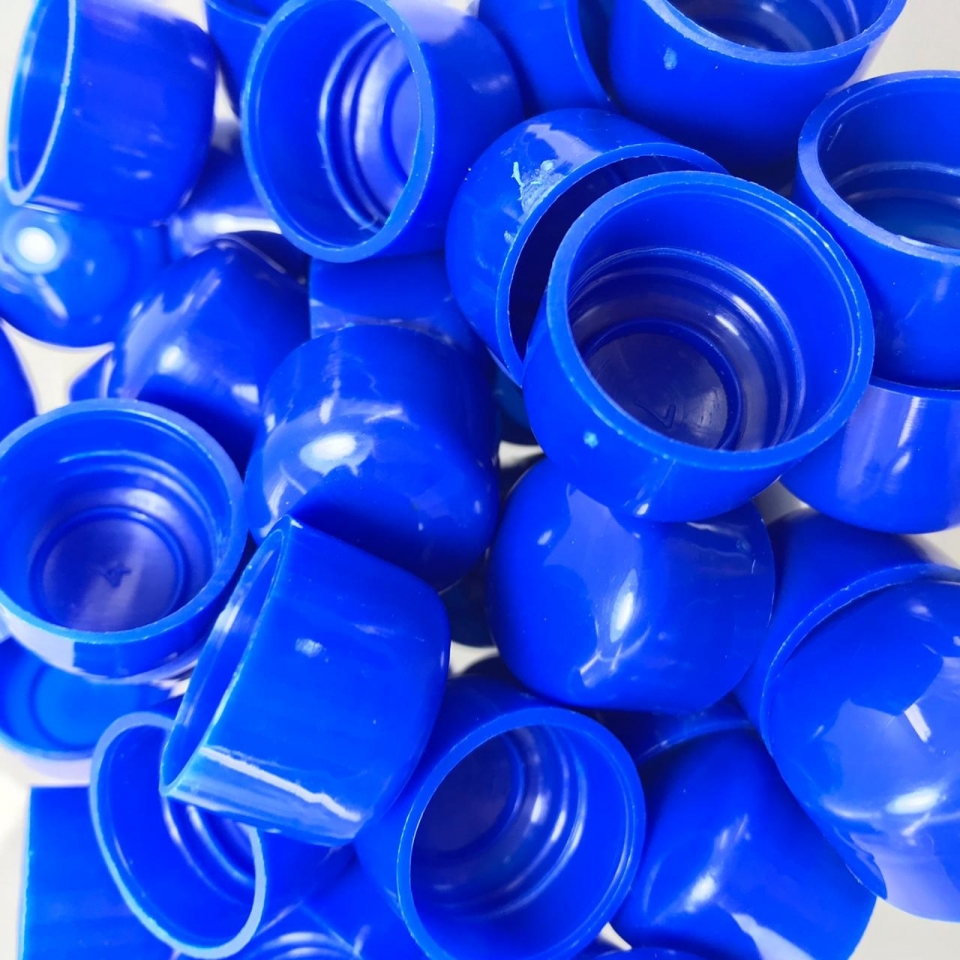 Tampa Plástica 20mm - Azul Bic