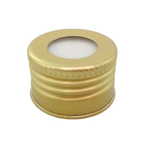 Tampa Alumínio Vazada 28mm - Dourado