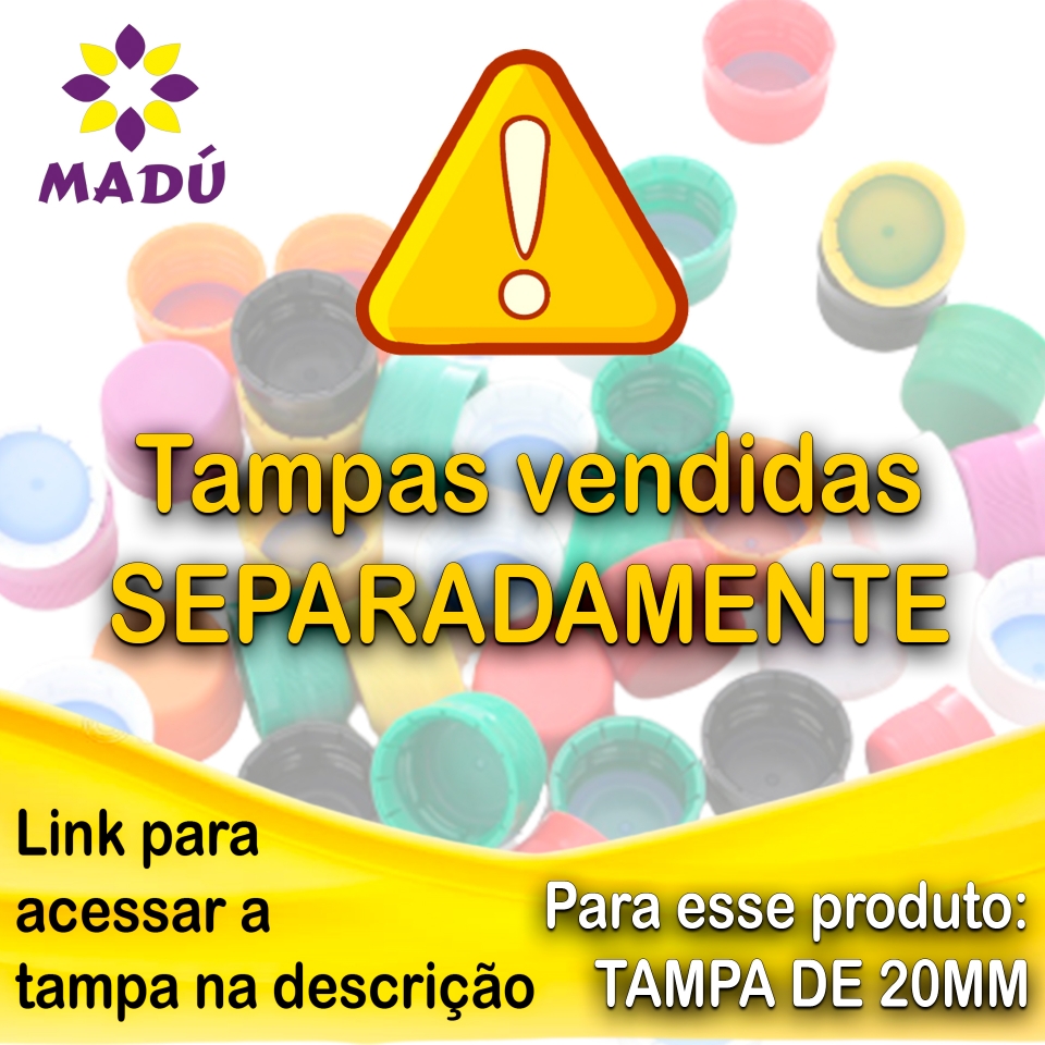 Garrafinha R20 Pet 50ML - Transparente