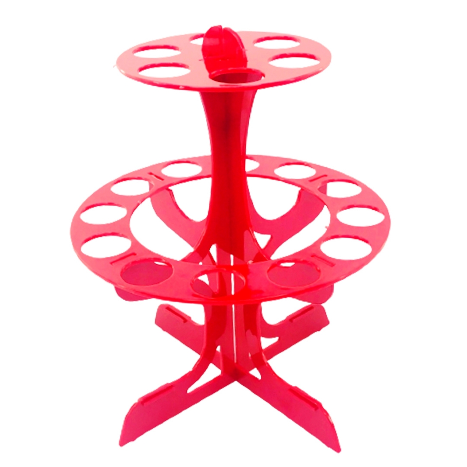 Porta Tubos Redondo - Vermelho