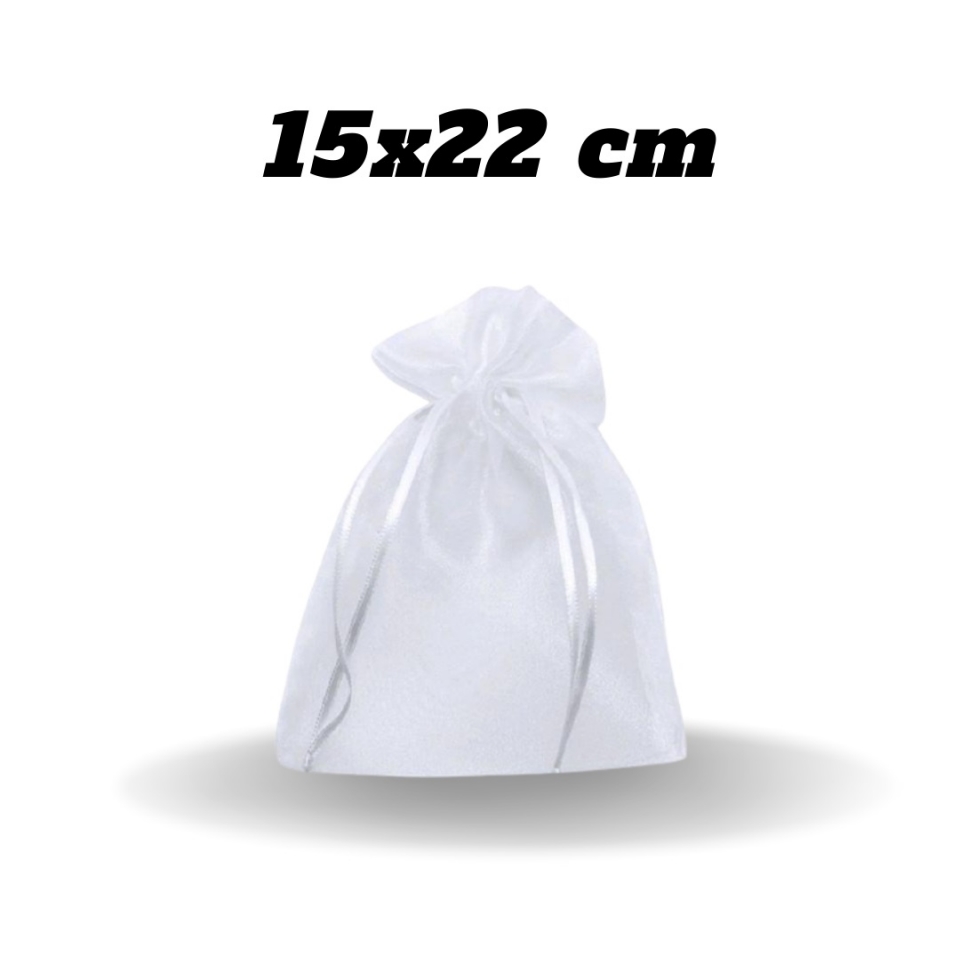 SAQUINHO DE ORGANZA - 15X22CM