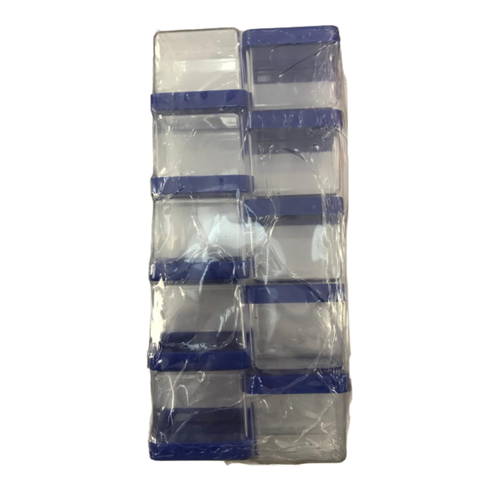 Caixa Acrílica 6x6cm - Tampa Azul Bic