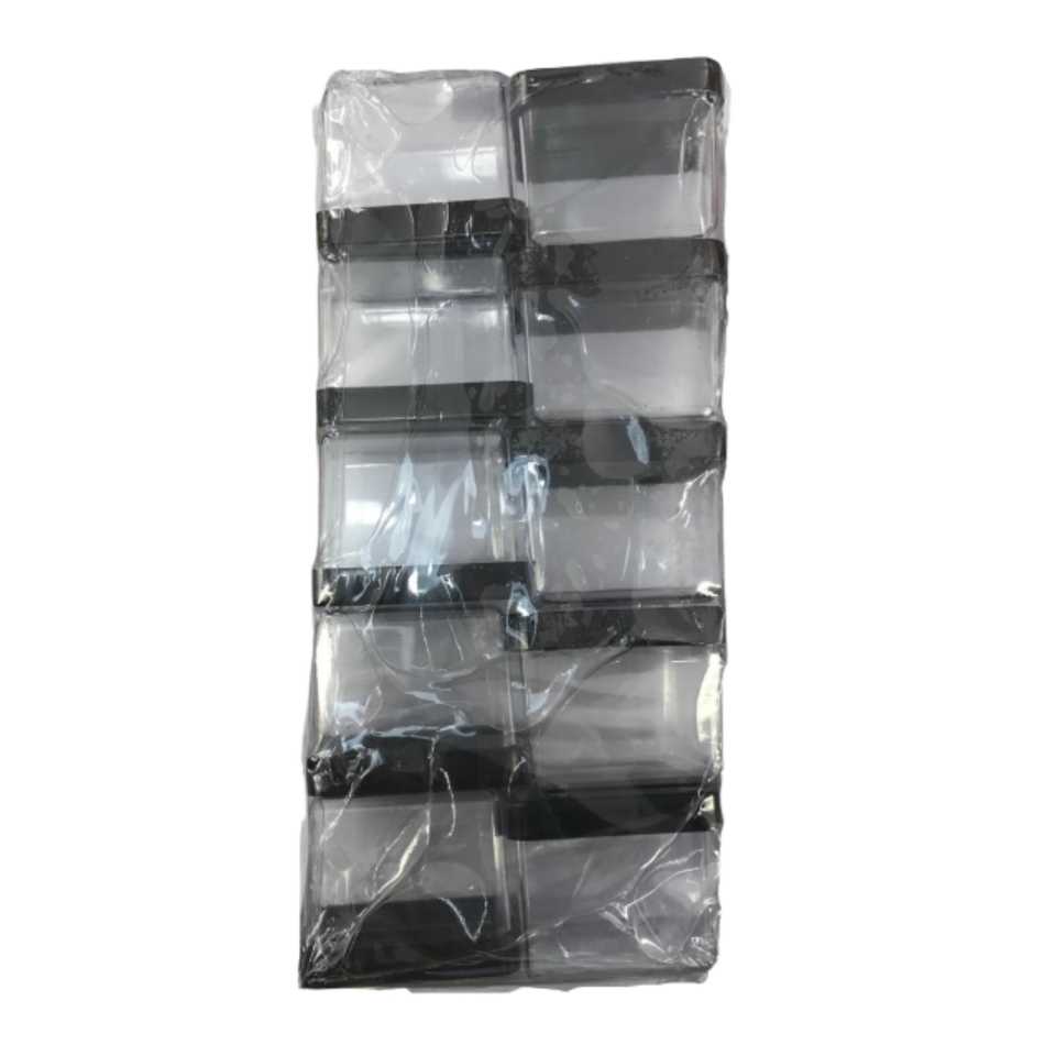 Caixa Acrílica 6x6cm - Tampa Preta