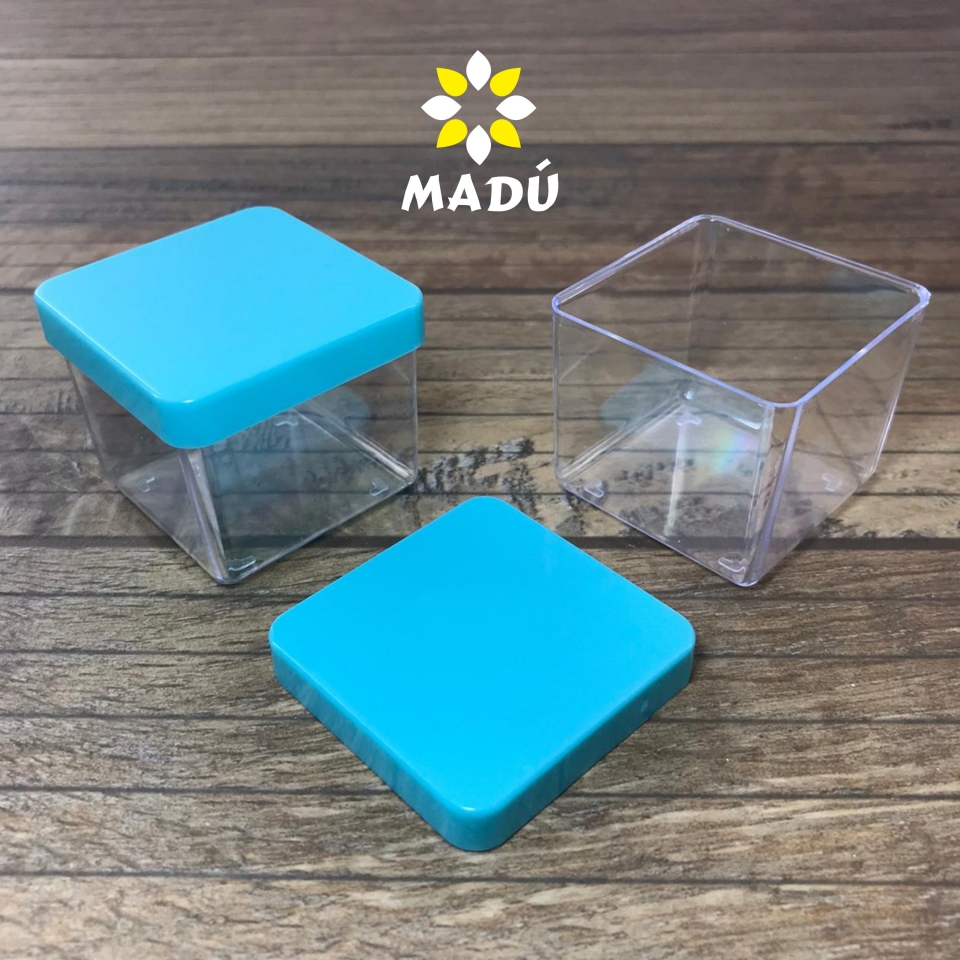 Caixa Acrílica 4x4 cm - Tampa Tiffany