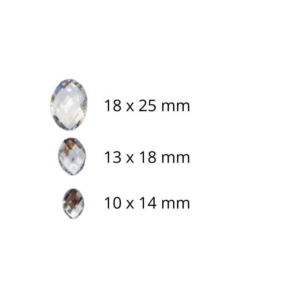 Chaton Oval 13x18 - Prata (SEM FURO)