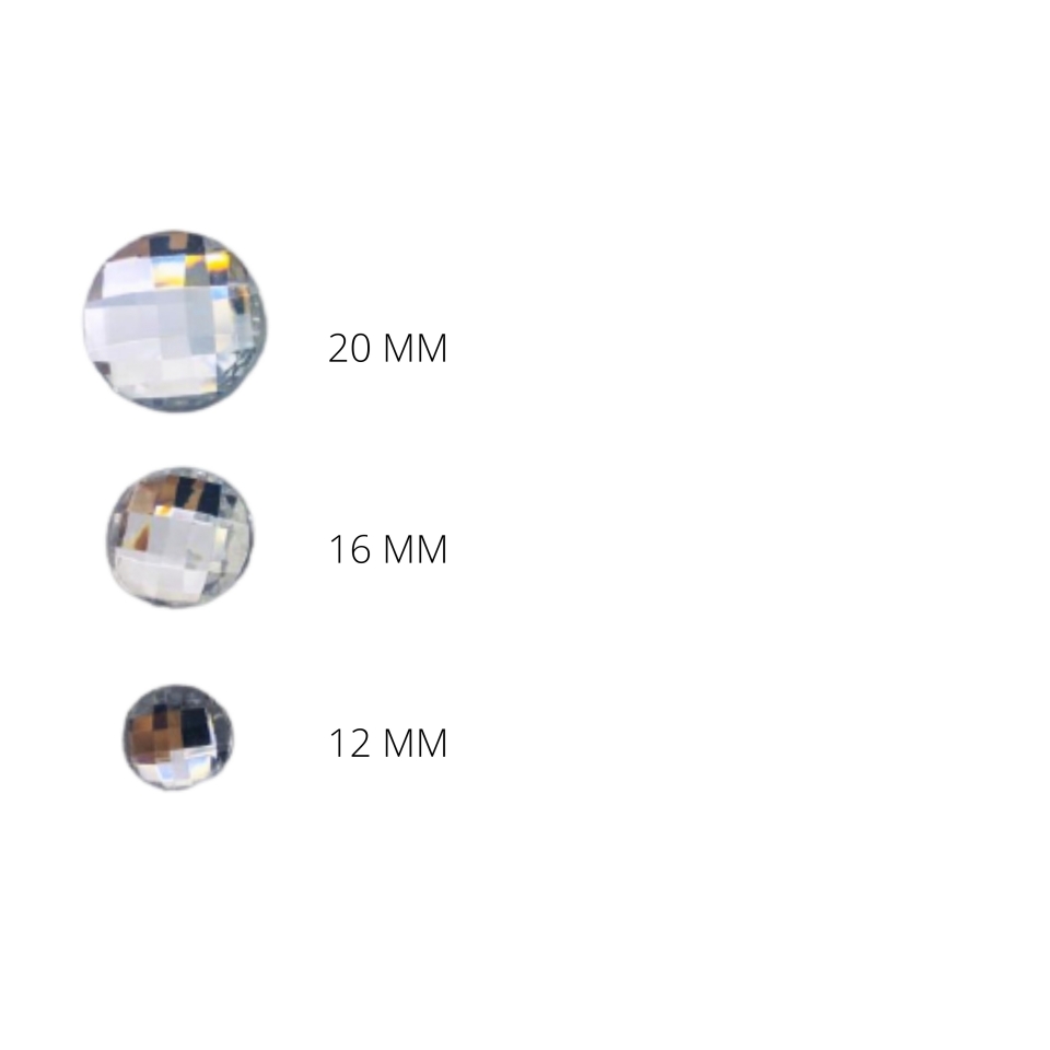 Chaton Redondo 20mm - Prata (SEM FURO)