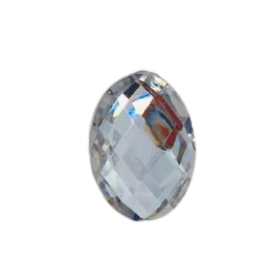 Chaton Oval 18x25 - Prata (SEM FURO)