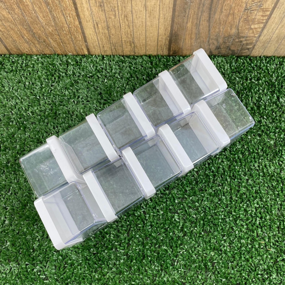 Caixa Acrílica 5x5cm - Tampa Branca