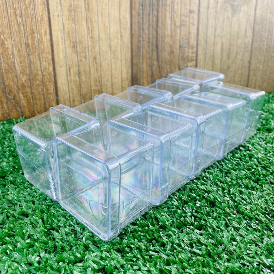 Caixa Acrílica 5x5cm - Tampa Cristal